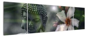 Abstraktný obraz - Buddha (Obraz 170x50cm)