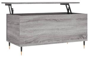 Konferenčný stolík sivý sonoma 90x44,5x45 spracované drevo