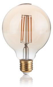 Ideal Lux 151717 LED žiarovka E27 Vintage G95 4W/300lm 2200K jantárová, globe