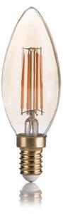 Ideal Lux 151649 LED žiarovka E14 Vintage B35 4W/300lm 2200K jantárová, sviečka