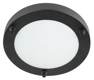 Moderné stropné svietidlo čierne 18 cm IP44 - Yuma