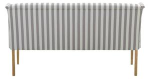 Sivo-biela polstrovaná lavica Max Winzer Hendrick