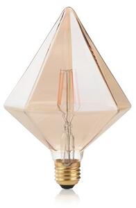 Ideal Lux 201276 LED žiarovka E27 Vintage D110mm 4W/380lm 2200K jantárová, dekoračná tvar pyramídy