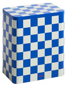 Plechová dóza Tin, Large, Blue / Off-white – HAY