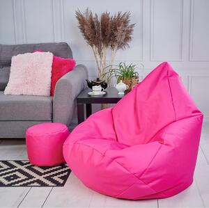Supplies sedací vak OUTDOOR RELAX nesnímateľný poťah - polyester v ružovej farbe