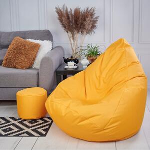 Supplies sedací vak OUTDOOR RELAX nesnímateľný poťah - polyester v žltej farbe
