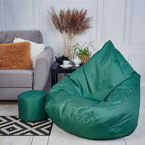 Supplies sedací vak OUTDOOR RELAX nesnímateľný poťah - polyester v tmavo zelenéj farbe