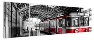 Vlaková stanica - obraz (Obraz 170x50cm)