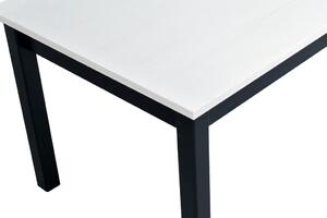 Jedálenský stôl Laveta 1 (biela + čierna) (pre 4 osoby). Vlastná spoľahlivá doprava až k Vám domov. 1040821