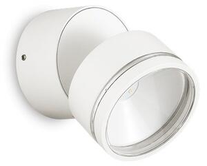 Ideal Lux 285481 OMEGA ROUND vonkajšie nástenné svietidlo LED D90mm 7W/650lm 4000K IP54 biela
