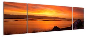 Západ slnka na mori - obraz (Obraz 170x50cm)