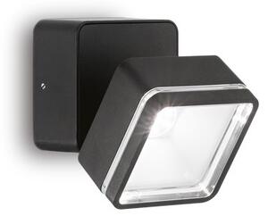 Ideal Lux 285535 OMEGA SQUARE vonkajšie nástenné svietidlo LED 7W/650lm 4000K IP54 čierna