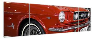 Červené auto - obraz (Obraz 170x50cm)