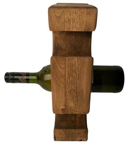 Regál na víno z orechového dreva 35x21,5x10 cm