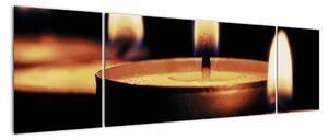 Horiace sviečky - obraz (Obraz 170x50cm)