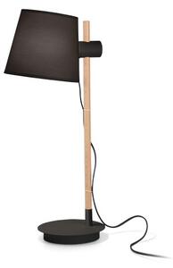 Ideal Lux 272238 AXEL stolná lampička 1xE27 čierna, drevo