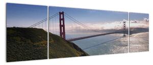 Golden Gate Bridge - moderné obrazy (Obraz 170x50cm)