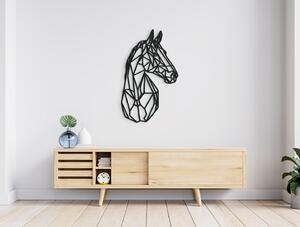 Drevko AKCIA - Drevená nálepka na stenu Polygonálny kôň