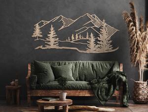 Drevko AKCIA - Vyrezávaný obraz Hory a les