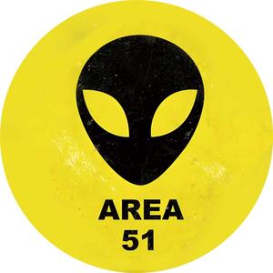 Ceduľa Area 51 20x20 cm Plechová tabuľa