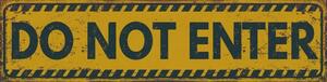 Ceduľa Do Not Enter - 40cm x 10cm Plechová tabuľa