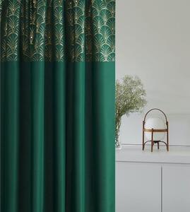 Elegantný tmavozelený záves 140x260 cm Zelená