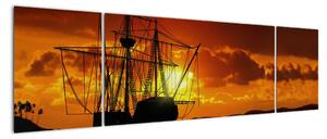 Lode na mori - obraz (Obraz 170x50cm)
