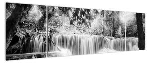 Vodopády v lese (Obraz 170x50cm)