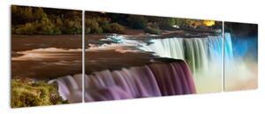 Abstraktné vodopády - obraz (Obraz 170x50cm)
