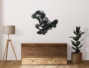 Drevko AKCIA - Drevená nálepka na stenu Skateboardista