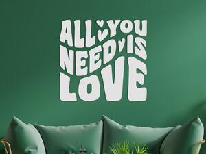 Drevko AKCIA - Drevený citát All you need is love