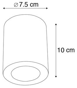 Moderné bodové svetlo biele 7,5 cm - Tuba