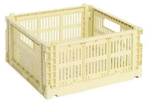 Úložný box Colour Crate, Medium Square, Light Yellow – HAY