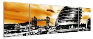 Abstraktný Londýn - moderný obraz (Obraz 170x50cm)
