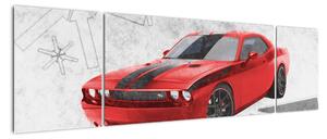 Dodge Challenger - obraz autá (Obraz 170x50cm)
