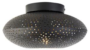 Orientálne stropné svietidlo čierne so zlatom 25 cm - Radiance