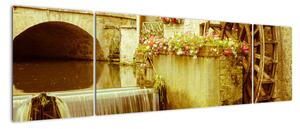 Vodné koleso - obraz (Obraz 170x50cm)