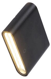 Moderná vonkajšia nástenná lampa čierna 11,5 cm vrátane LED IP65 - Batt