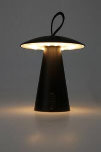 Stolná vonkajšia prenosná LED lampa Boise, čierna, USB, 15 x 17 cm, plast