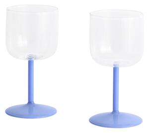 Sada pohárov na víno Tint, 2 ks, Clear / Blue – HAY