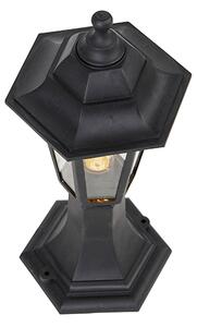 Klasická vonkajšia stojaca lampa čierna 42,2 cm IP44 - New Haven