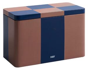 Plechová dóza Tin, Medium, Brown / Midnight Blue – HAY