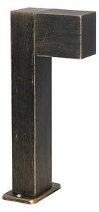 Priemyselná stojaca vonkajšia lampa starožitné zlato 35 cm IP44 - Baleno