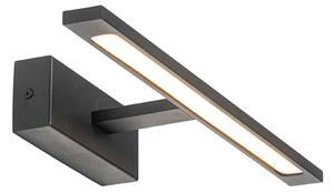 Moderná nástenná lampa čierna 41,5 cm vrátane LED IP44 - Jerre