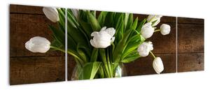 Váza s tulipány - obraz (Obraz 170x50cm)