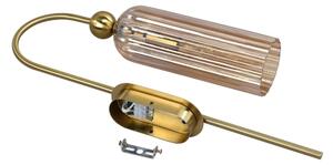 Nástenná lampa PIEGA 1xE14/40W/230V mosadzná/dymová béžová