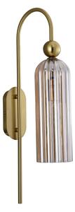 Nástenná lampa PIEGA 1xE14/40W/230V mosadzná/dymová béžová