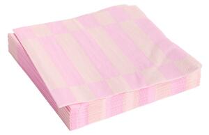 Papierové servítky Pattern Lunch, 20 ks, Light pink / Rose – HAY