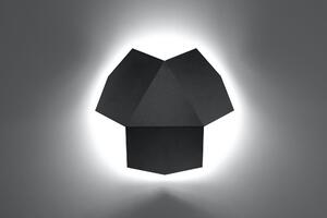Sollux nástenné svietidlo TRE čierne SL.0425
