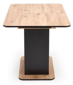 Halmar Rozkladací jedálenský stôl WILSON 120(158)x77 dub artisan/čierna